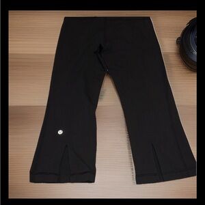 Lululemon Athletica Black Flare Capris